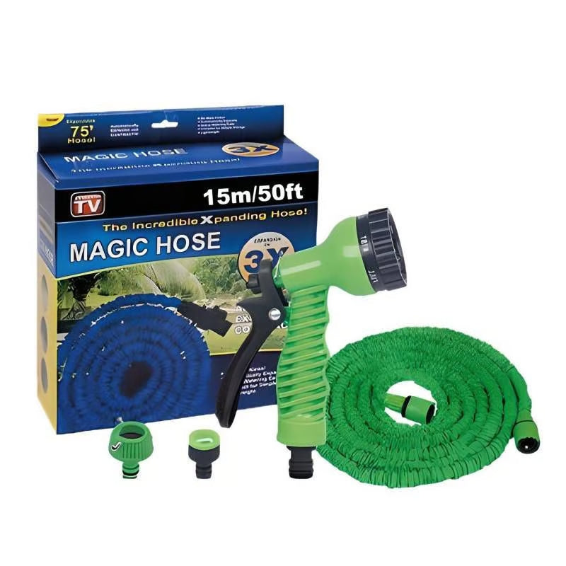 Manguera Retráctil Magic Hose ™ (15m) | Flexibilidad y Comodidad